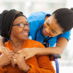 caregiver with senior